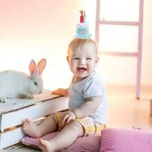 Diadema Diseño de Vela para Fiesta de Cumpleaños 3 Piezas Surtidas de Colores Accesorio Decorativo para Tocado Infantil Color Aleatorio Color AleatorioConveniente y duradero,Los favoritos de los niños - Azul - Ver 7