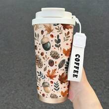 1pc, 530ML Cup , There Are Many Different Styles To Choose From Stylish And Personalized, It Has A Rope Handle For Portability, Suitable For Home, Office, And Daily Travel. Portable Can Hold Both Hot And Cold Beverages. - Multicolor - View 9