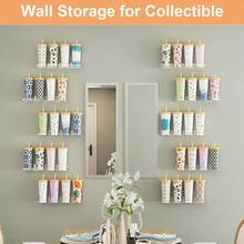 12 Pack Acrylic Shelves Wall Organizer And Storage, 15 Inch Display Shelf Figure, Perfume, Bookshelf Bedroom, Nursery, Room, - 16+ 清晰 - 查看 7