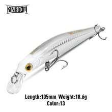 Kingdom Kingart Sinking Minnow Fishing Lures 6g 9g 14g 18.6g Jerkbaits With Center Of Gravity Transfer System Wobblers Hard Baits For Freshwater And Saltwater Sea Bass - Multicolor - View 49
