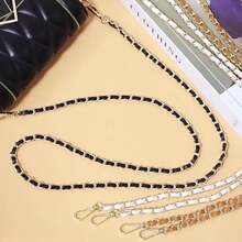 1pc Small Golden Ball Bag Chain, Metal Leather Strap, Adjustable Crossbody Replacement Shoulder Strap - Multicolor - View 4