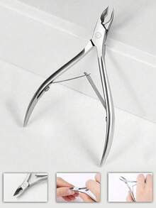 3pcs Stainless Steel Nail Clipper Set, Precise Trimming For Fingernails And Toenails, Curved Blades, Includes Cuticle Nipper & Callus Remover, Unisex Nail Care Tools (Silver) - Silver - View 9