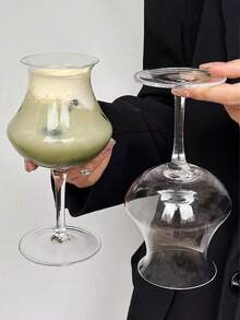 Butterfly Pendant Decor, Floral Decor, Reverse Spout Highball Glass, Party Cocktail Glass, Champagne Glass, Brandy Glass, Juice Glass, Creative Cocktail Glass. Exquisite Personalized Wine Glass Set, Unique Wine Glass. Suitable For Parties, Valentine's Day, Birthdays, Wedding Celebrations. - Multicolor - View 3