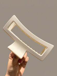 4 件/1 件 4.33 英寸/11 厘米黑色大方形发夹，时尚优雅哑光简约风格塑料女士发饰，适合日常、派对、休闲、度假、淋浴、化妆搭配夏季发爪发夹发夹发夹发夹，学校用品，大学秋冬爪夹 - 彩色 - 查看 8