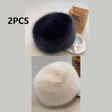 1pc Oversized Faux Fur Flat Top Hat, Warm Mongolian Style Winter Cap With Fur Trim - Hat - View 14