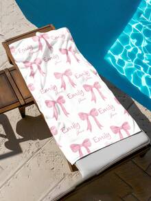 Personalized Kids Beach Towel, Summer Birthday Gift, Summer Vibe, Girls Beach Trip, Customized Beach Towel, Swimming Pool, Beach Decor