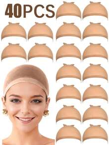 女士假发帽套装 - 蕾丝前假发帽，透气网布，适合日常佩戴和作为圣诞礼物 - 彩色 - 查看 26