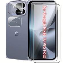 4pcs Set For Google Pixel 10/ Pixel 10 Pro/ Pixel 10 Pro XL/Pixel 10 Pro Fold, 2pcs Screen Tempered Glass Protector + 2pcs Camera Lens Tempered Glass Protector, Bubble-Free Protection, Fashionable Design, Perfect Fit, Durable Glass, High-Quality Protective Film, Phone Screen Protector, Tempered Glass Protector, Phone Accessories, With Unlocking Function, Phone Care Kit, Thin Design, Smartphone Protective Film, Antenna Film Blocking Board Lens Design - Clear - View 6