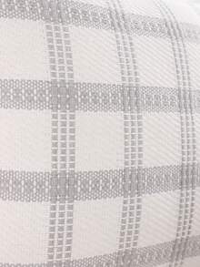 1 Stück/2 Stück Leinen Jacquard Dekorative Kissenbezüge, kariertes geometrisches Muster für Wohnzimmer, Schlafzimmer, Landhausstil Heimdekoration mit Quasten - Grau - Übersicht 6