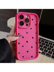 Funda de teléfono compatible con 16 15 13 14 Pro Max 16E 11 12 13 Mini 7 8 Plus XR X XS Max SE, funda mate suave a prueba de golpes con estampado de corazón de amor, funda compatible con funda  17 Pro Max, funda  17 Pro, funda  17, funda  16, funda  16 Pro Max, funda  15 - 2 - Ver 10