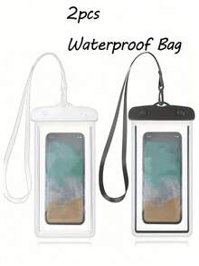 2/3 Pcs IPX8 Waterproof Phone Case, Universal Waterproof Phone Pouch For Swimming And Underwater Use, Dry Bag Phone Case For Beach, Suitable For Smartphones, Essential For Beach, Pool And Outdoor Activities