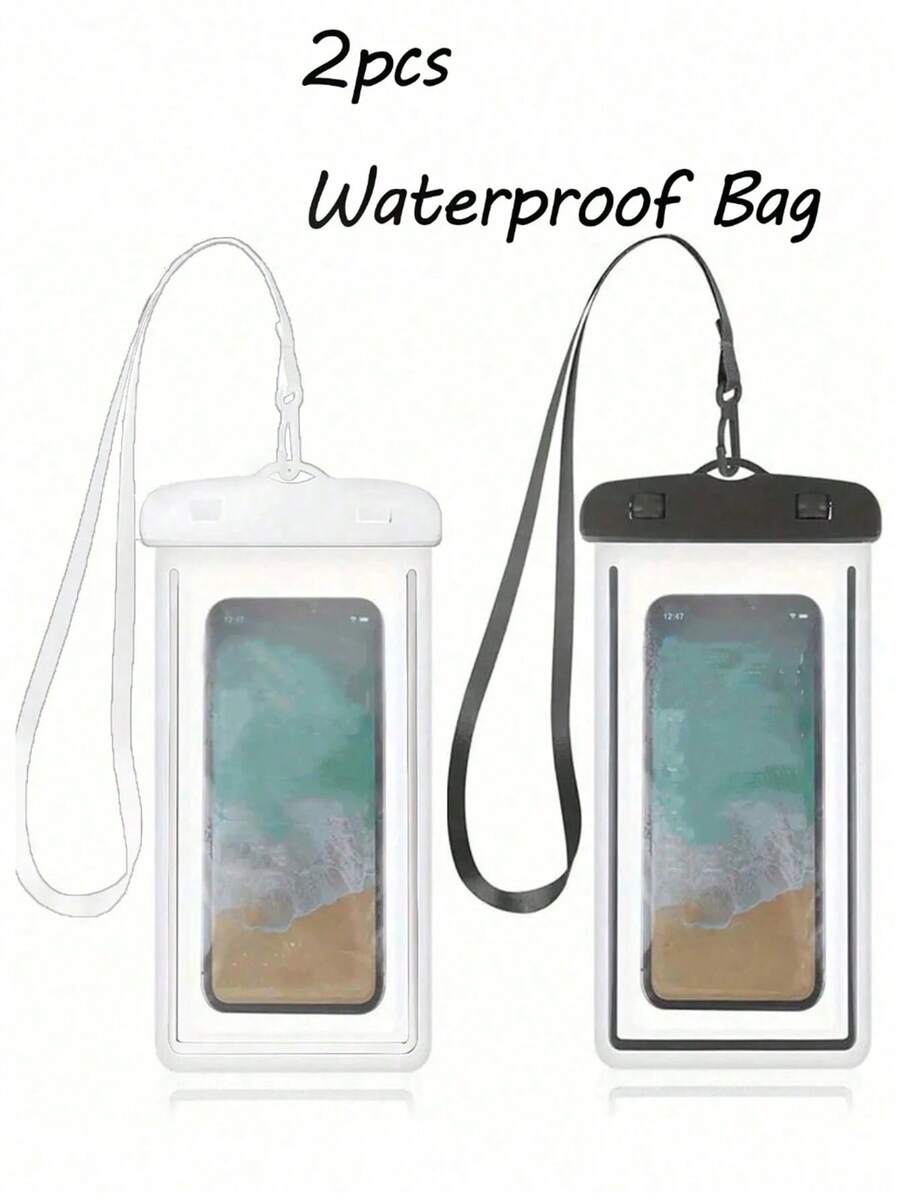 2/3 Pcs IPX8 Waterproof Phone Case, Universal Waterproof Phone Pouch For Swimming And Underwater Use, Dry Bag Phone Case For Beach, Suitable For Smartphones, Essential For Beach, Pool And Outdoor Activities