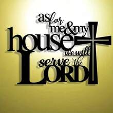 1件金属十字架墙饰牌匾，适用于家居、卧室、客厅、办公室、咖啡厅、房间装饰、桌面摆件、户外花园、情人节、新年派对用品