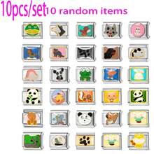 1/5/10pcs Stainless Steel Modular Beads, DIY Bracelet Necklace Ring Anklet, Fashionable Elegant Cute Italian Modular Design, Ideal Couples Gift (Product Is Single Component, Not Pre-Assembled) Valentine's Day, Ramadan, New Year Gift - Multicolor - View 5