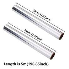 2/1Rolls Aluminum Foil Roll Baking Roasting Wrapping Food Storage Disposable Aluminum Foil Sheets For Household Kitchen Cooking