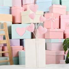 Ramas artificiales de San Valentín con corazón brillante para rellenar jarrones, arreglos florales y decoración para fiestas en el hogar. - vistoso - Ver 5