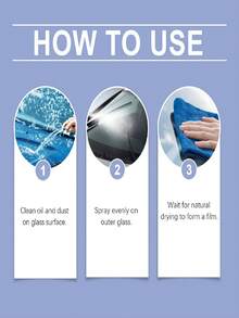 Car Glass Waterproof Agent - Car Renovation Stain Remover Deep Cleaning Agent For Car Windows. It Can Effectively Remove Oil Film To Ensure The Driver Has A Clearer And Wider Field Of Vision, Improving Driving Safety. - Multicolor - View 2