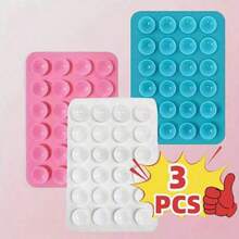 Bộ 3 giá đỡ điện thoại silicon với cốc hút hai mặt, lực hút mạnh, thích hợp cho chụp ảnh tự sướng/quay video, rảnh tay, tương thích với tất cả các điện thoại thông minh, quà tặng lý tưởng, tay cầm điện thoại dễ thương, hỗ trợ quay video, phụ kiện điện thoại thông minh - Quà tặng cho bạn bè/Quà tặng ngày lễ lý tưởng, tương thích với iPhone, điện thoại Android, quà tặng sinh nhật, quà tặng gia đình, quà tặng bạn bè, giá đỡ điện thoại phòng tắm, phụ kiện điện thoại, giá đỡ dính - Nhiều màu - Xem 15