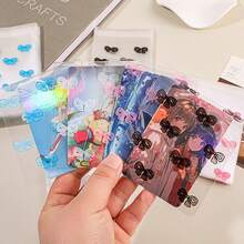 100个粉色蝴蝶结自粘袋照片卡片拉链袋包装卡片礼品袋透明可爱OPP袋返校、毕业、派对、婚礼、生日、伴娘生日、包装、透明、小尺寸、婚礼派对回礼、生日派对、纪念品、新娘礼物、单身派对用品、礼品包装 - 淺粉色 - 查看 5