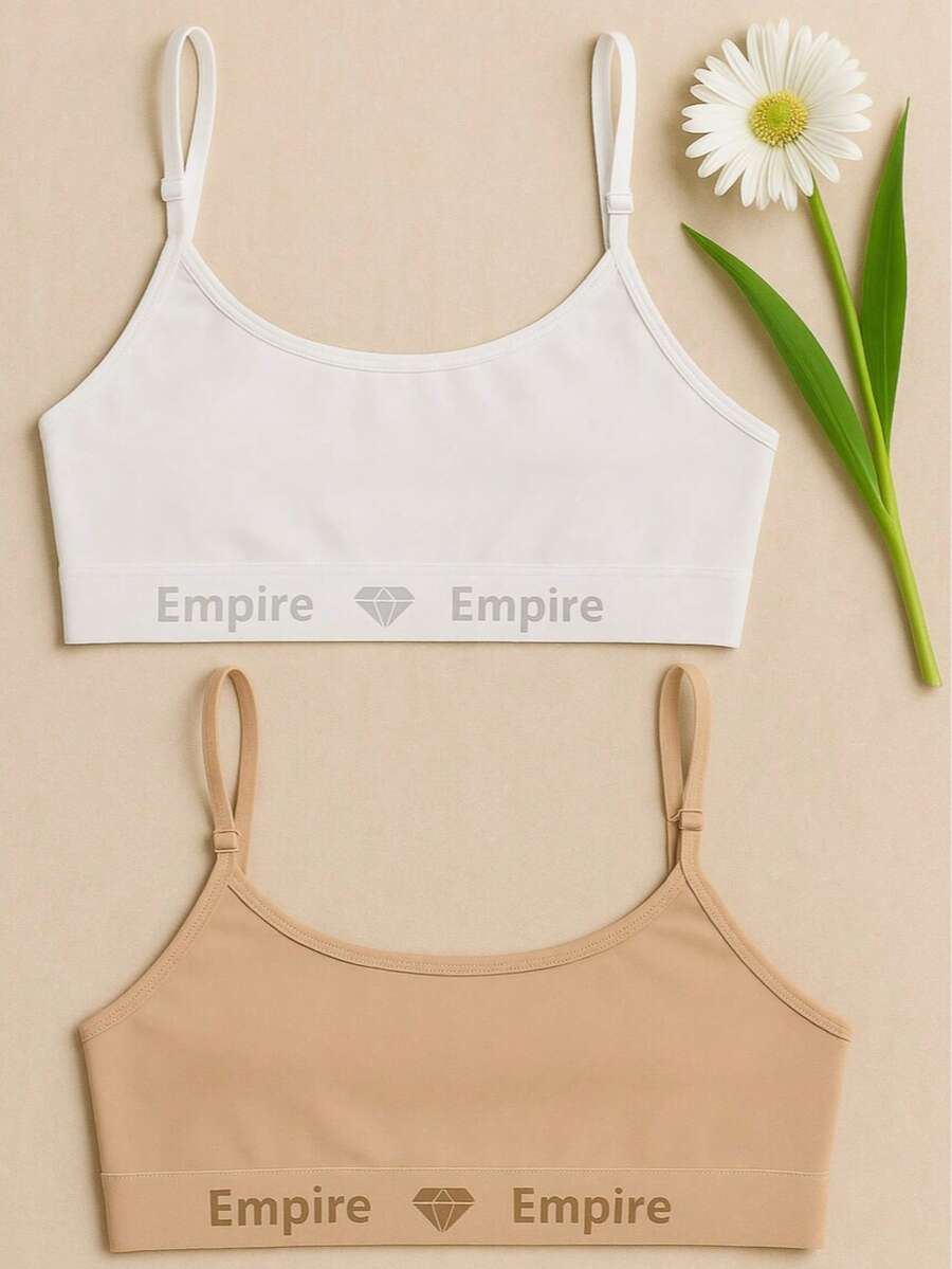 Kit Of 2 Women's Microfiber Tops, Plain, Without Padding - 彩色 - 查看 1