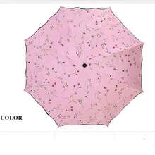 1PC Women's Casual Fashion Minimalist Folding Umbrella - Dual-Use Sun Protection And Rainproof, UV Protection Compact Umbrella - Multicolor - View 5