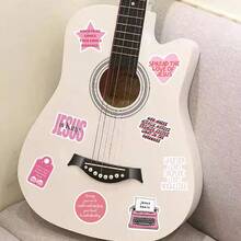50pcs Pink Stickers DIY Decorative Luggage Guitar Notebook Creative Fun Cartoon Stickers - Multicolor - View 4