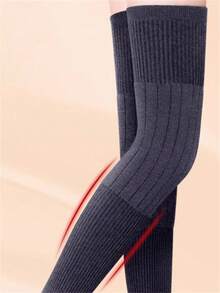 Wool Knee Pads, Warm Leg Sleeves For Elderly, Men & Women, Extra Long Tube Design, Autumn/Winter Leg Warmers