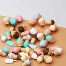 Preciosa Minicasa Decorativa Minijuguetes Interesante Modelo En Miniatura Minitienda De Helados Accesorios para Niños Y Niñas - 8,8 x 5 cm - Ver 4