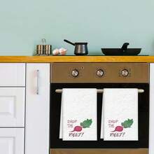 2/4 Piezas Paños de cocina con estampado de temas vegetales, paños de microfibra súper absorbentes y modernos, paños de té para cocinar y hornear, trapos de limpieza, toallas de mano, muy suaves y absorbentes, decoración de cocina, regalos para vecinos, madres, cumpleaños, inauguración de la casa para amigos, artículos esenciales de cocina, necesidades diarias - Multicolor - Ver 9