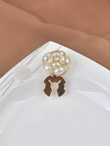 一套衬衫纽扣套，蜜蜂、山茶花、珍珠和钻石袖扣套装，纽扣夹，适用于连衣裙、婚礼、正式服装装饰、服装配饰、日常聚会、节日、音乐节、情人节礼物、女士珠宝、送给朋友、家人、情侣的礼物 - 彩色 - 查看 10