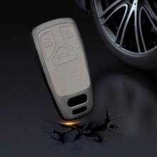 适用于奥迪 A1 A2 A3 A4 S4 A5 S5 A6 A7 S7 A8 S8 Q1 Q2 Q3 Q4 Q5 Q6 Q7 Q8 RS4 RS5 RS7 TT E-Tron TTS TFSI 的合金汽车钥匙壳套/钥匙包/遥控器 - 均碼 - 查看 5
