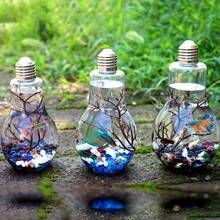 Mini Betta Fish Tank Decor, Aquarium Plant Decoration Background, Pet Supplies, Landscape Bulb Bottle (Bottle Only) - Clear - View 10