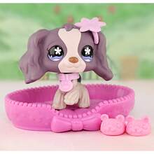 1 figura coleccionable de gato de pelo corto con cabeza oscilante de Mini Pet Shop n.° 1962, figuras de animales raras con accesorios para armar y exhibir. - Multicolor - Ver 2