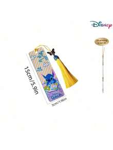 Disney Stitch Acrylic Bookmark With Butterfly Charm - Perfect Gift For Women, Students And Teachers - Great For School, Home Office Reading - Multicolor - View 2