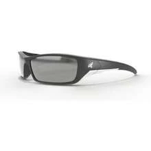 Edge SR117 Reclus - Gafas de  envolvente, antiarañazos, antideslizantes, UV 400, grado militar, compatible con ANSI/ISEA y MCEPS, 5 pulgadas de ancho, marco negro/lente de espejo plateado(Polarizado G-15 Silver Mirror) - Multicolor - Ver 1