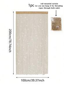 Glittering Champagne Tassel Silk Door Curtains - Sparkling Wedding Tassel Ceiling Hanging Decorations With Linear Partition Design - Elegant Wedding Backdrop, Door Curtains, Tassel Curtains, Room Partition Curtains, Tassel Screens, Soft Draping, Room Decor, Home Decor, Easy Installation, Party Decor, New Yaer Decor - Multicolor - View 9