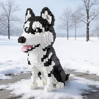 1938 Pcs Cute Pet Dog - Themed Micro Mini Building Blocks: DIY 3D Animal Assembly Toys. Realistic Shapes And Smooth, Burr - Free Surfaces. Featuring Huskies, Well - Behaved Schnauzers, Black Batty Dogs, Dachshunds, And Corgis. Ideal For Dog Lovers, A Top - Choice Starter Set. Enhance Finger Dexterity And Spatial Thinking. Perfect As Home Decor Models, Birthday And Festival Gifts