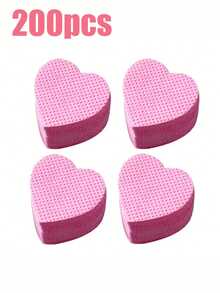2000/1000/200pcs Nail Cleaning Wipes - Professional Lint-Free Nail Polish Remover Pads, UV Gel Cleansing Tissues, Unscented Manicure Prep And Finishing Cleaning Tool (Heart Shape) Nails Nails Supplies Nail Stuff - Pink - View 24