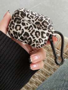 Cheetah Print Apple 1pc Leopard Print Wireless Bluetooth Earphone Case, Soft Silicone Protective Cover Compatible With Airpods 3rd Generation - Multicolor - View 10