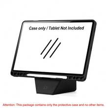 Slim Folio Faux Leather Stand Case | Smart Cover For Samsung For Galaxy Tab S10 Lite/S10 FE/S9/S9 FE 10.9" Tablet With Multi-Angle Support And Sleep - 黑色 - 查看 2