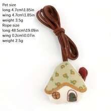 Graduation Season New Korean Style Cute Cartoon Pet Soft Fabric Keychain Bag Accessories KHYZ - Flower House 1pc - View 5