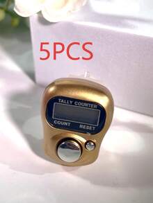 1 件高品质手持式电子计数器，金属设计，带孔按钮，仓库计数设备，圆形计数器，时尚计数器，圣诞节、万圣节、感恩节、游戏礼物 - 彩色 - 查看 22