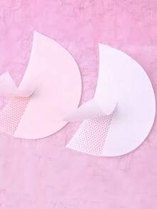 50pcs White Small Eyeshadow Stickers, Makeup Isolation Stickers, Disposable Lint-Free Makeup Pads, Cosmetic Tools - White - View 7