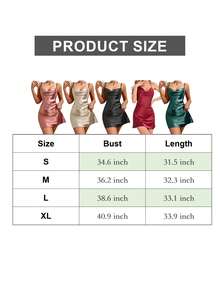 Women's Lingerie Silky Dress Trimmed Nightgown Back Backless Butterfly Nightgown Soft Satin Slip Dress - 黑色 - 查看 4