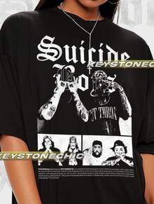 Suicide Boys T-Shirt, Suicide Boys T-Shirt, Movie T-Shirt, Gift For Women And Man Unisex T-Shirt - 黑色 - 查看 1