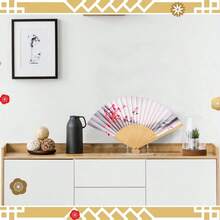 1/2/4pcs Acrylic Folding Fan Display Stand, Transparent Easel-Style Base, Dedicated For Hand Fans, Home Party Decoration Storage, Elegant & Professional, Convenient Storage - Transparent - View 7