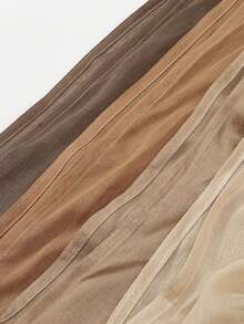 1 buah Jilbab Wanita Warna Polos dari Serat Viscose yang Lembut dan Bernapas, Cocok untuk Abaya, Jubah, dan Kerudung Wanita - khaki ringan - View 4