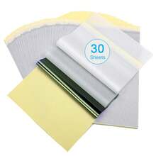 Printable Temporary Tattoo Paper 8.5"X11"-30 Sets For Inkjet Printer DIY Image Transfer Decal Paper For Skin, For Celebrate Festivals, Parties, Birthday Bashes, New Year - 30 bản đen - Xem 3