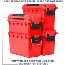 Sheffield 12634 - Caja de Campo, Color Blanco ártico(Rojo - Sólido) - Multicolor - Ver 6