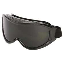 Sellstrom Odyssey - anteojos de  para protección ocular, S80201, antiniebla, resistente a los arañazos, protector de ojos sin látex para hombres y mujeres con lente transparente de doble panel, marco azul, S80201(Gafas de corte Odyssey II Shade 5) - Multicolor - Ver 1